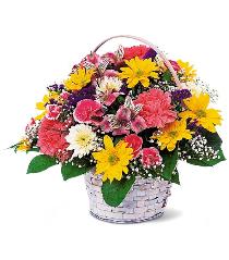 Photo of flowers: Simple Pleasures Flower Basket